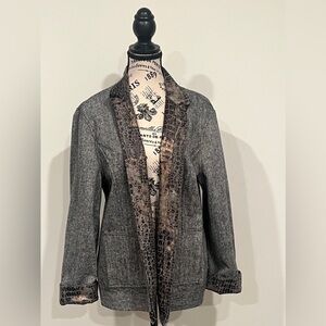 LIKE NEW Chico's Reversible Women's Jacket